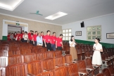 中越“青年红色研学之旅”研学营代表团到自治区南溪山医院参观交流